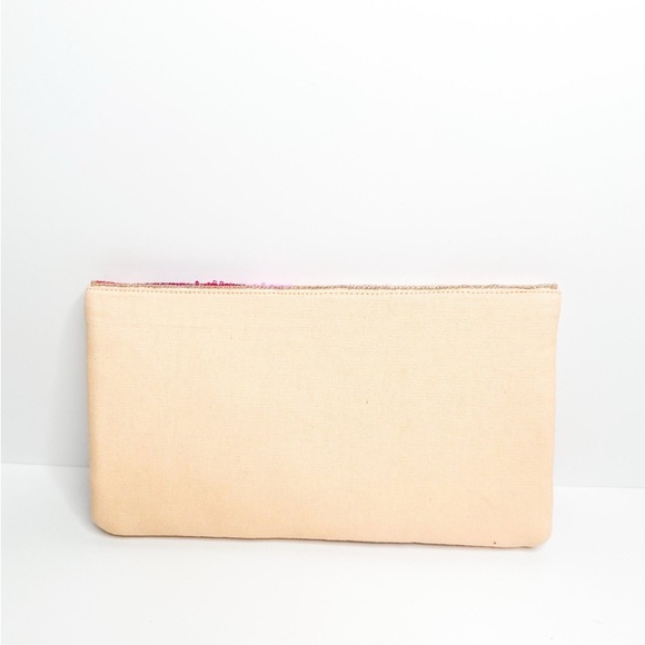 Multicolor “Rose’ All Day” Beaded Clutch‎ Bag